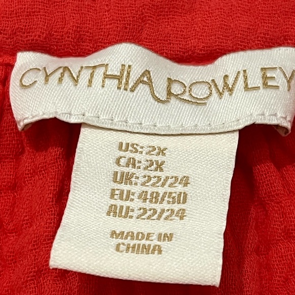 ❤️NWT Cynthia Rowley Cotton Shirt - Picture 2 of 3